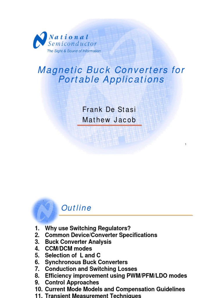 Buck - Converters For Portable Application | PDF | Power Supply