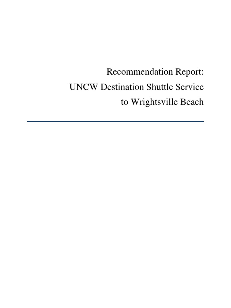 Uncw Destination Shuttle To Wrightsville Beach | PDF | Bus | Hybrid Vehicle