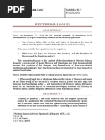 Western Sahara Case Digest