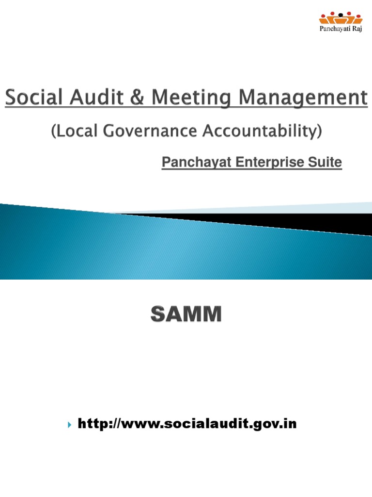 Social Audit & Meeting Management | PDF