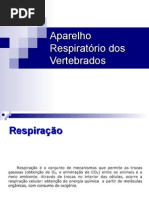 Aparelho Respiratório dos Vertebrados