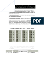 El Origen Del Alfabeto Cabalístico Caldeo y Hebreo Se Pierde en La Antigüedad