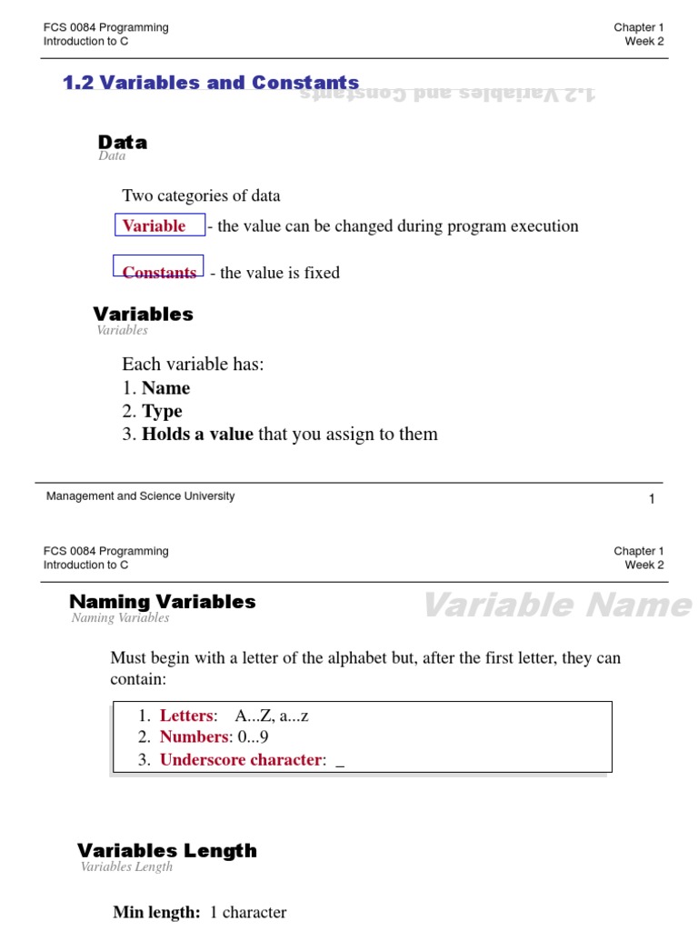 Programming Chapter 1 Week 2 | PDF | String (Computer Science) | C ...