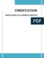 Instrumentation: Simulation of Ac Bridge Circuits