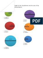 Circumference and circle (workseet answers)