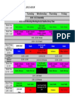 Time Table KG 2013-2014