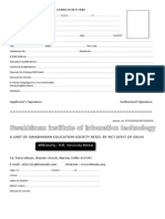 Admission Form: A Unit of Swabhiman Education Society Regd. by NCT Govt - of Delhi