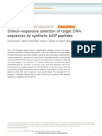 Stimuli-Responsive Selection of Target DNA Sequences by Synthetic bZIP Peptides