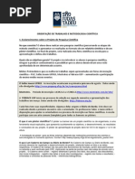 ORIENTAÇÃO DE TRABALHOS E METODOLOGIA CIENTÍFICA