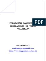 Formacion Conceptual Generador de Vapor-Caldera - Autor: Ing. Gonzalo Castro M.