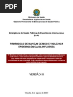H1N1 - Protocolo de manejo clínico e vigilância epidemiológica da Influenza - Atualizado 050809