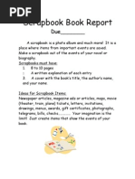 Download Scrapbook Book Report by daharrison SN19579401 doc pdf