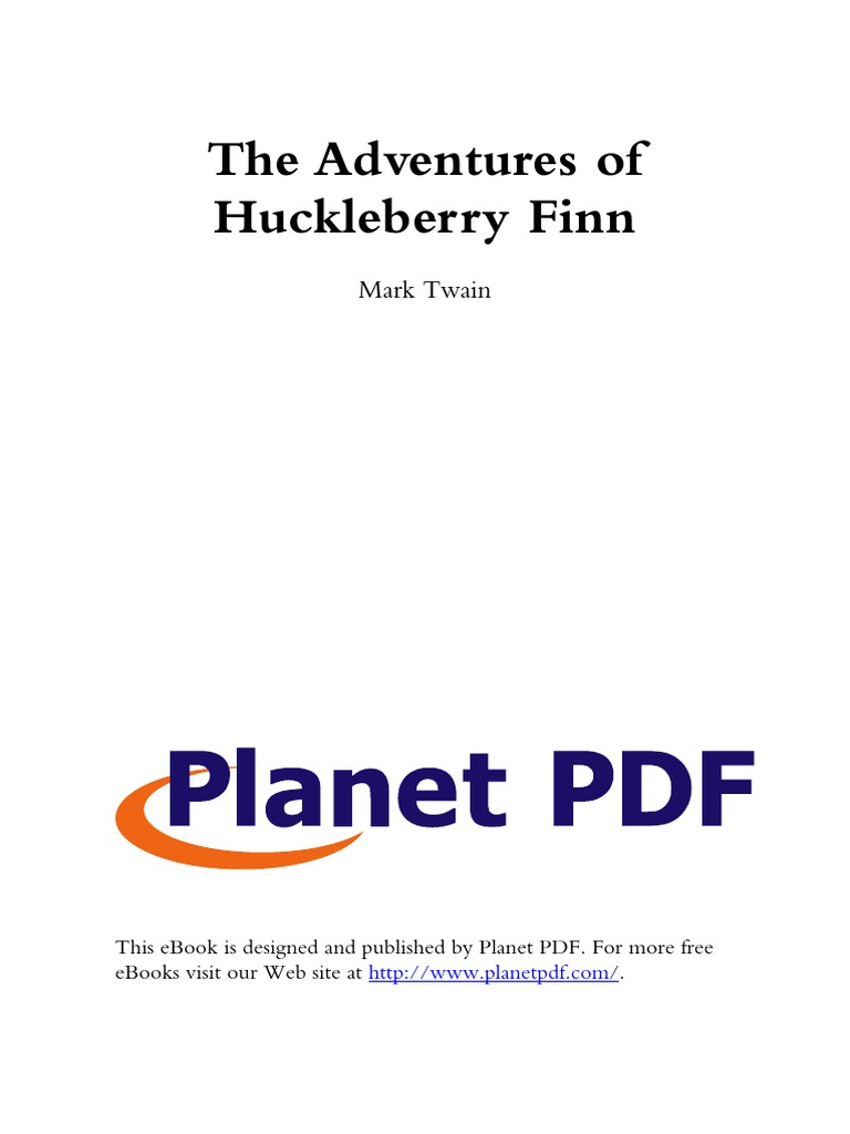 The Adventures of Huckleberry Finn NT | PDF | Huckleberry Finn ...