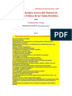 Acerca de Los Problemas Económicos Del Socialismo en La URSS de Stalin