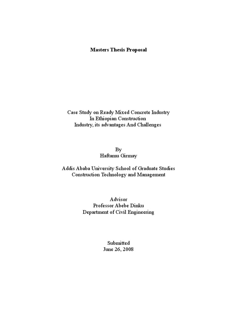 Thesis concrete picture