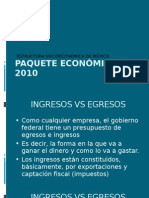 PAQUETE ECONÓMICO 2010