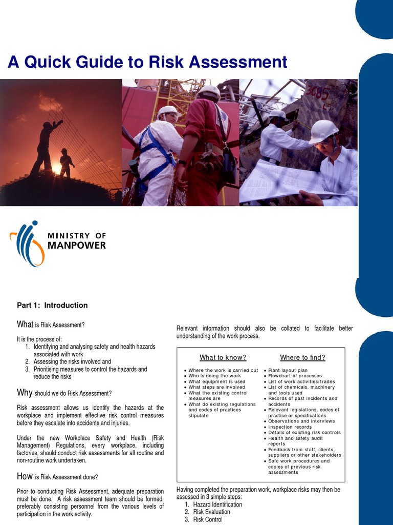 Quick Guide to Workplace Risk Assessment | PDF | Risk Assessment | Risk