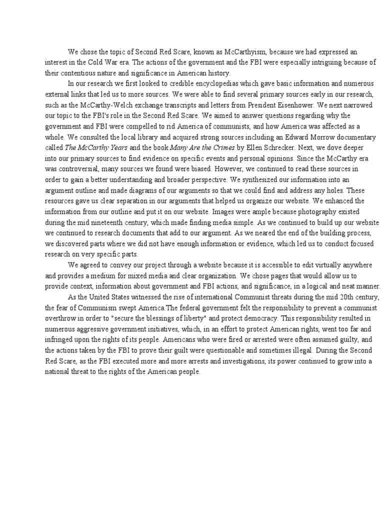 Process Paper Final | PDF