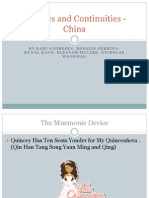 Changes and Continuities in Ancient and Imperial China