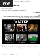 5 livros sobre escrever _ Anotações, e a estante lá de casa