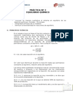 Práctica #3 Equilibrio Quimico