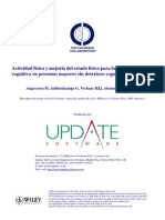 Actividad Física y Mejoría Del Estado Físico para Favorecer La Función Cognitiva en Personas Mayores Sin Deterioro Cognitivo Comprobado