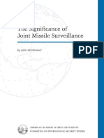 JDEC - Steinbruner - Significance of Joint Missile Surveillance - 2001