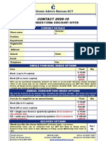 CONTACT 2009-10 Pre-Order Form
