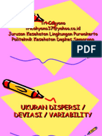 Statistik Dispersi Deviasi Variability