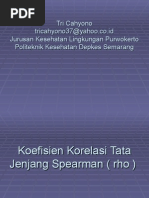 Download StatistikKoefisienKorelasiTataJenjangSpearmanRhobyTriCahyonoSN19596989 doc pdf