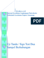 Statistik Sign Test Uji Tanda Dua Sampel Berhubungan