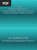 Download Statistik Uji Normalitas Data  Chi-Square  Kolmogorov Smirnov by Tri Cahyono SN19597060 doc pdf