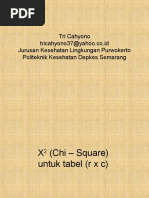 Download Statistik X2 Chi  Square  tabel rxc  2x2 by Tri Cahyono SN19597074 doc pdf