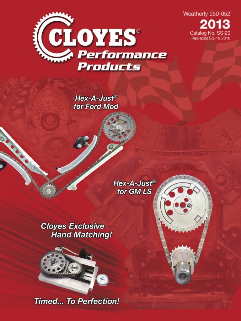 Clo yes high performance catalog pdf transmission mechanics v8