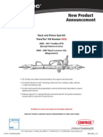 New Product Announcement: Rack and Pinion Seal Kit Transtec Kit Number