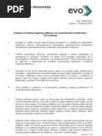Download evo izvjestaj software 031007 by evo SN1959958 doc pdf