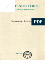 Levinas - Entre Nosotros - Ensayos Para Pensar en Otro