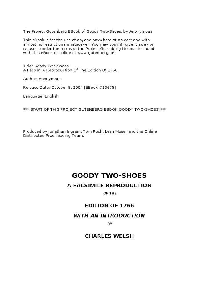 Goody Two Shoes PDF
