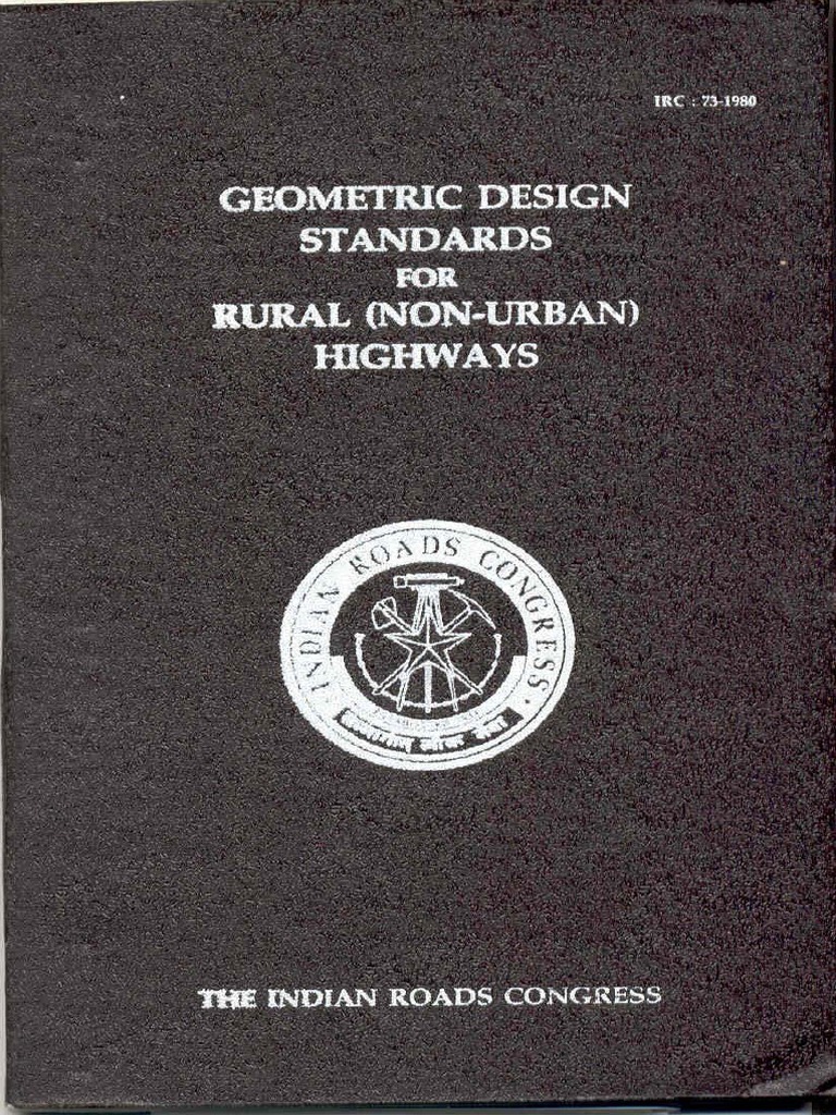 iIRC 73:1980 - Geometric Design Standards For Rural (Non-Urban ...