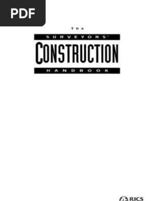 Construction Handbook Procurement Real Estate Appraisal - 