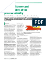 On The Efficiency and Sustainability of The Process Industry