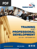 Download Training and Professional Development Catalog 2012 by Graduate School USA SN19609270 doc pdf