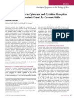 Genetic Variations in Cytokines and Cytokine Receptors