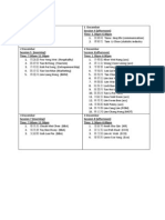 Convo Senior Time Table