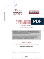 World Conference of Screenwriters - Draft Programme