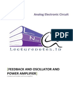 8 Feedback and Oscillator and Power Amplifier