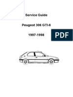 Service Guide Peugeot 306 GTI-6 1997-1998