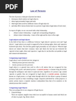 Law of Persons Notes