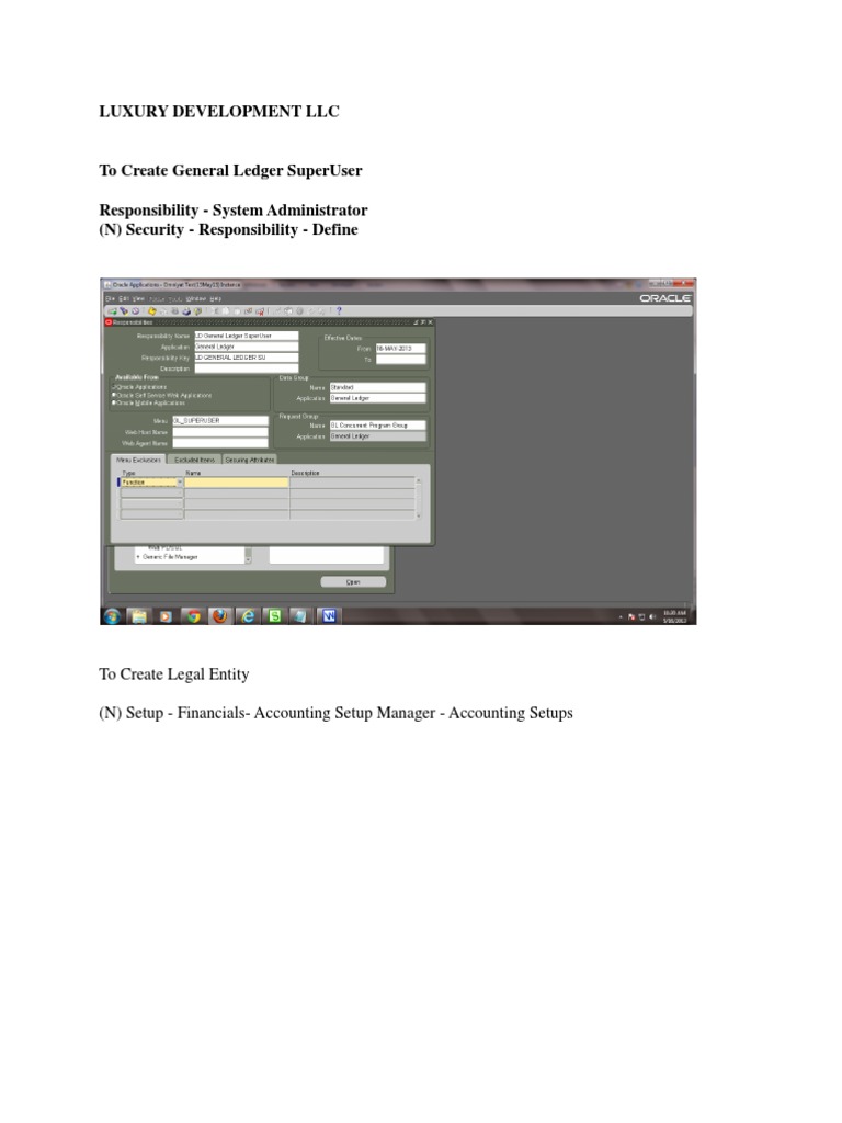 General Ledger Setup | PDF