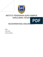 Contoh Kertas Kerja Kejohanan Bola Baling 2010